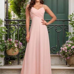 SHEIN Blush Pink Spaghetti Strap Maxi Dress